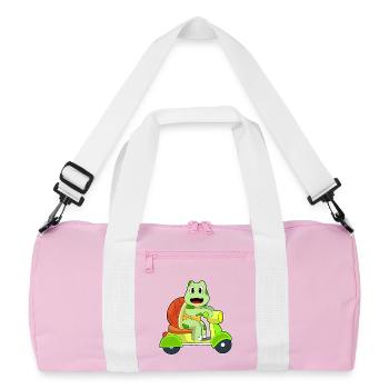 Turtle Scooter - Recycled Duffel Bag - pink/white - Front