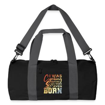 Blague de cycliste - Sac de sport recyclé - noir/gris graphite - Devant
