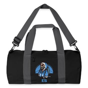 Alpenüberquerung E5 Alpenüberquerer - Recycelte Duffel Bag - Schwarz/Graphitgrau - Vorne