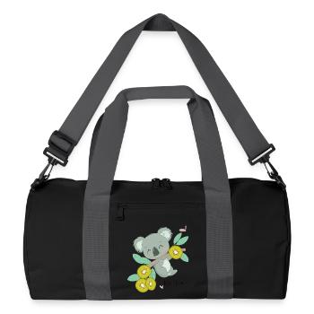 Koala Kiwalous Fantasy - Recycled Duffel Bag - black/graphite grey - Front