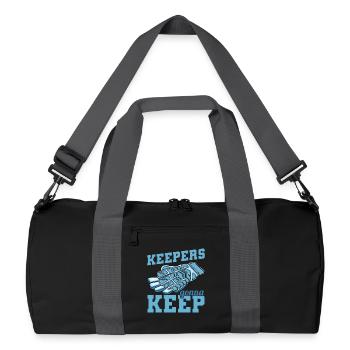 Keepers going to Keep - Recycled Duffel Bag - black/graphite grey - Front