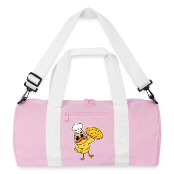 pizza maker pizza chef canard italie - Sac de sport recyclé - rose/blanc - Devant