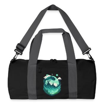Fantasy Wonderland Fairytale Forest - Recycled Duffel Bag - black/graphite grey - Front