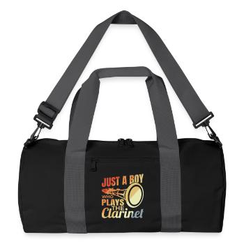 Young clarinet player - Recycled Duffel Bag - black/graphite grey - Front