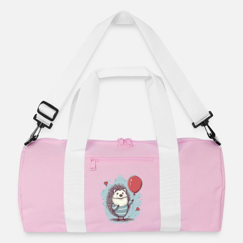 süsser Igel mit Luftballon Recycelte Duffel Bag