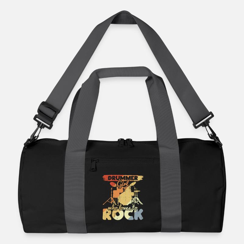 Schlagzeuger Mädchen Recycelte Duffel Bag