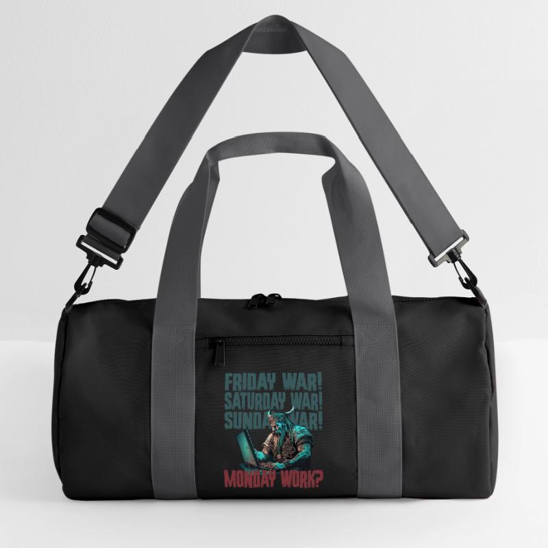 Monday work Programming Vikings Recycled Duffel Bag
