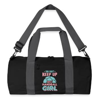Joueur de handball - Sac de sport recyclé - noir/gris graphite - Devant