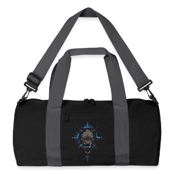Fenrir Wolf Fenriswolf Nordische Mythologie Norse - Recycelte Duffel Bag - Schwarz/Graphitgrau - Vorne