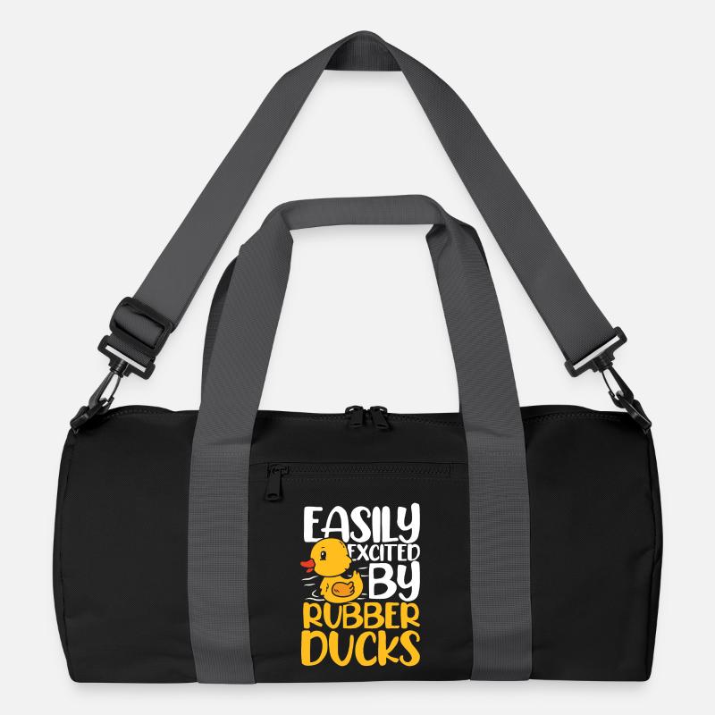 easily excited by rubber ducks Recycelte Duffel Bag