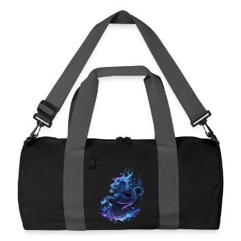 Licorne mystique minuit - Sac de sport recyclé - noir/gris graphite - Devant