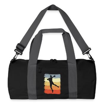 Kinder Handball - Recycelte Duffel Bag - Schwarz/Graphitgrau - Vorne