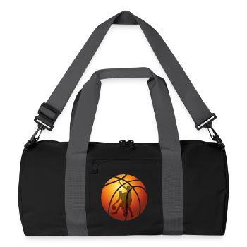 BASKETBALL players - Recycled Duffel Bag - black/graphite grey - Front