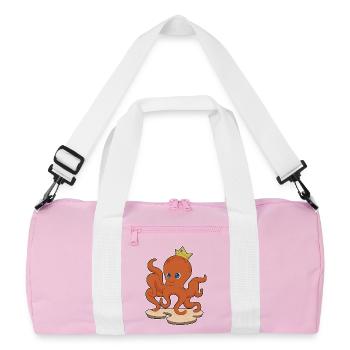 Couronne de pieuvre - Sac de sport recyclé - rose/blanc - Devant