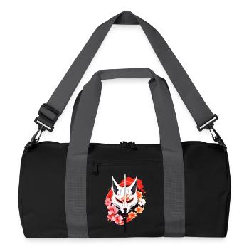 Kitsune Masque De Renard Kumiho Samouraï Japon Anime - Sac de sport recyclé - noir/gris graphite - Devant