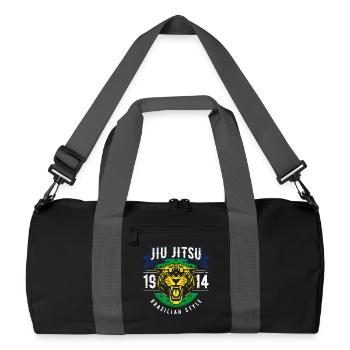 Brazilian Jiu Jitsu 1914 Jaguar Head BJJ Gift - Recycled Duffel Bag - black/graphite grey - Front
