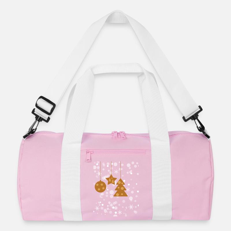 WEIHNACHTSDEKO MIT SCHNEEFLOCKEN Recycelte Duffel Bag