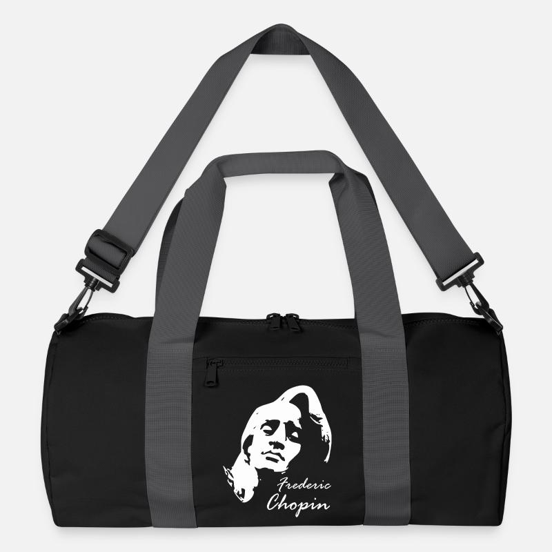 Chopin Frederic - Recycelte Duffel Bag - Schwarz/Graphitgrau
