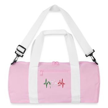 Florence Skyline Italie Heartbeat I Love Firenze - Sac de sport recyclé - rose/blanc - Devant