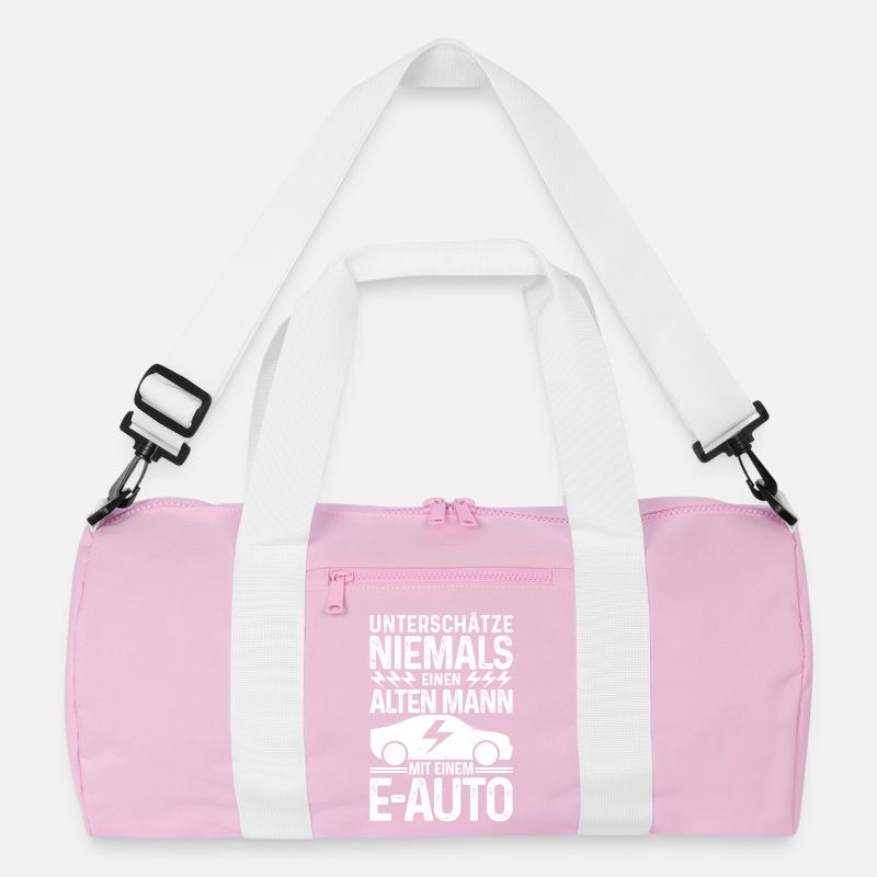 Unterschätze niemals einen Alten Mann mit E-Auto Recycelte Duffel Bag