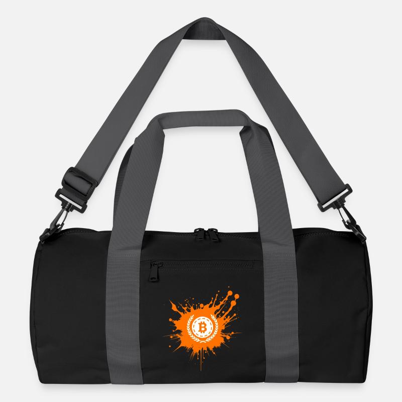 Bitcoin Crypto Cryptocurrency Splash Recycelte Duffel Bag