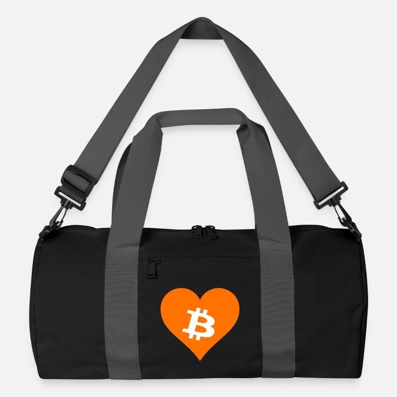 Bitcoin Crypto Cryptocurrency Splash Recycelte Duffel Bag