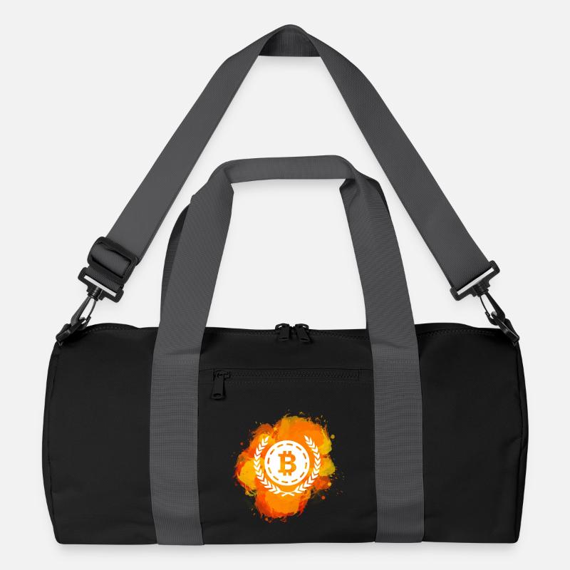 Bitcoin Crypto Cryptocurrency Splash Recycelte Duffel Bag