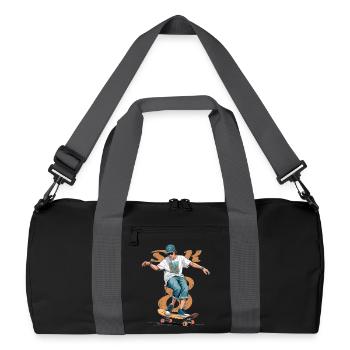 Skater Boy - Recycelte Duffel Bag - Schwarz/Graphitgrau - Vorne