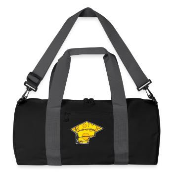 Studies Graduation Graduation Cap - Recycled Duffel Bag - black/graphite grey - Front