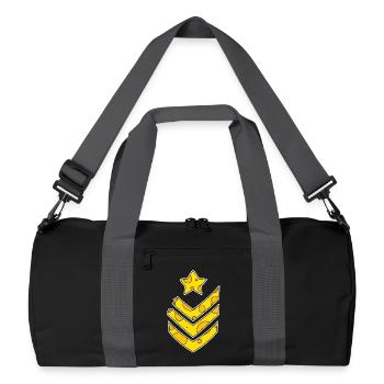Army Soldier Funny Cheese Symbol - Recycled Duffel Bag - black/graphite grey - Front