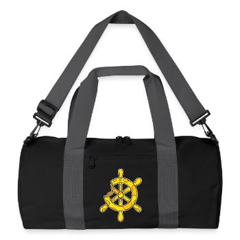 Steering Wheel Captain Cheese - Recycled Duffel Bag - black/graphite grey - Front