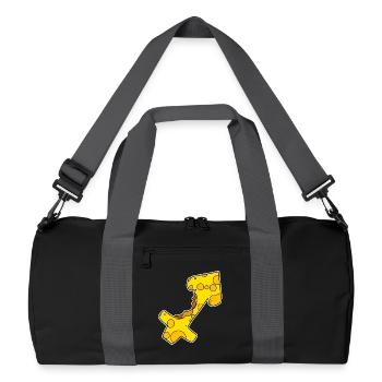 Signe du zodiaque Symbole du Sagittaire - Sac de sport recyclé - noir/gris graphite - Devant