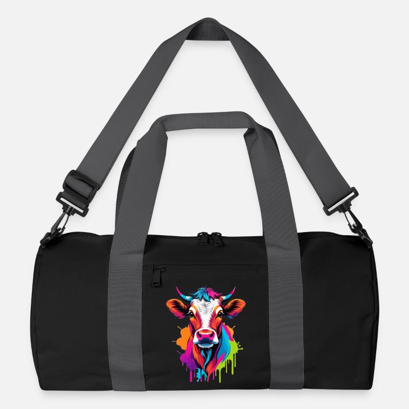 Süße bunte Kuh Recycelte Duffel Bag
