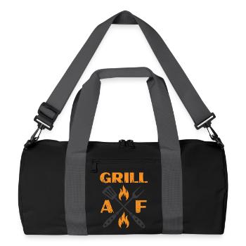 Grill AF - Recycled Duffel Bag - black/graphite grey - Front