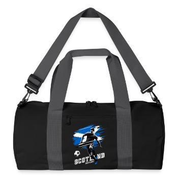 Football Ecosse Ecosse Flag Joueur Flag - Sac de sport recyclé - noir/gris graphite - Devant