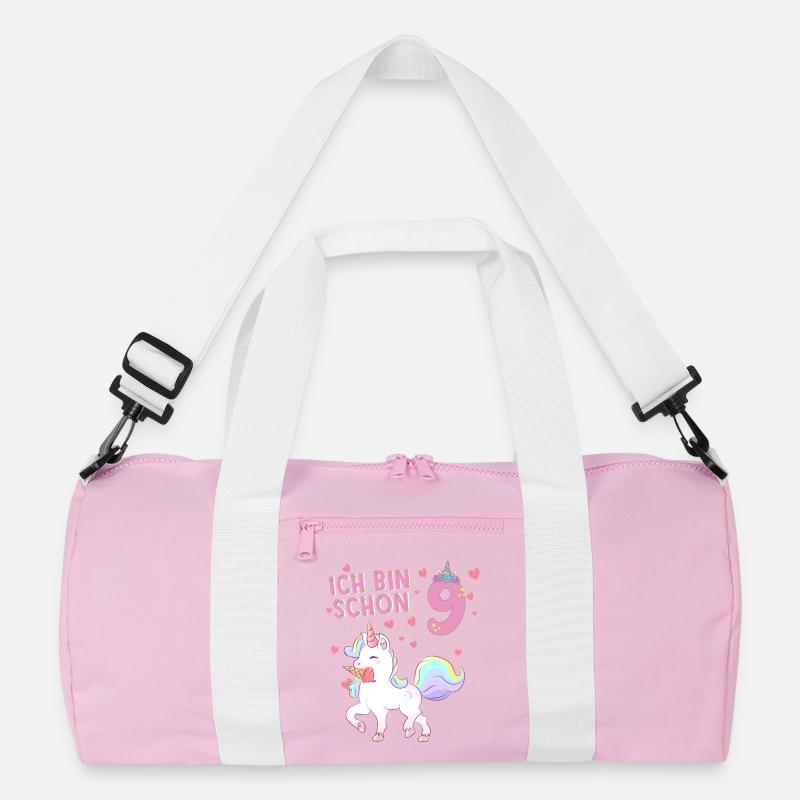 Ich bin schon 9 Einhorn Recycelte Duffel Bag
