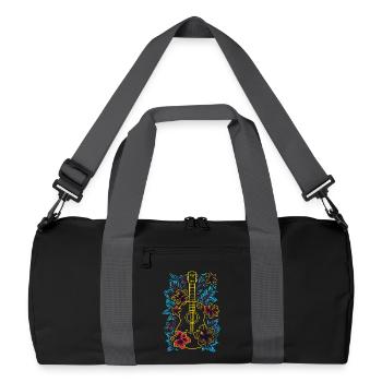 Hawaii Music Retro Look - Recycled Duffel Bag - black/graphite grey - Front