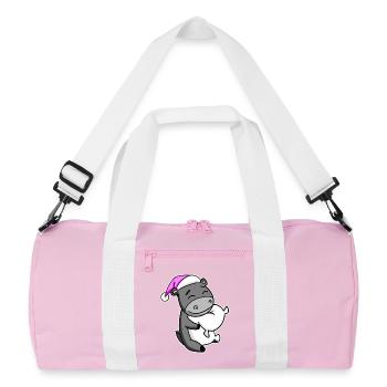 Cul Fatigué Dormir Fille Endormie - Sac de sport recyclé - rose/blanc - Devant