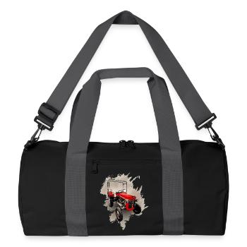 M F 30 Bulldog Traktor - Recycelte Duffel Bag - Schwarz/Graphitgrau - Vorne