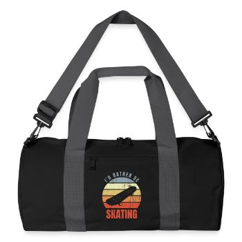Je préfère patiner - Sac de sport recyclé - noir/gris graphite - Devant