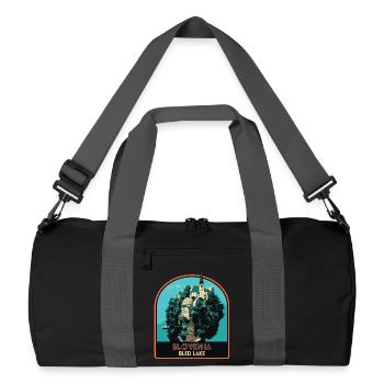 Découvrez la splendeur de Bled en Slovénie - Sac de sport recyclé - noir/gris graphite - Devant
