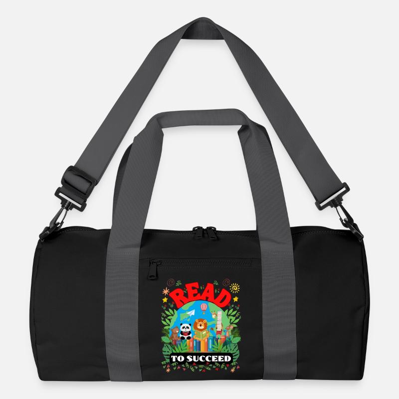 Read to Succeed - Kids Teachers Gift Idea Recycled Duffel Bag