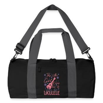 Uke Girl - Recycled Duffel Bag - black/graphite grey - Front