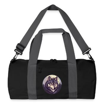 Sang de loup - Sac de sport recyclé - noir/gris graphite - Devant