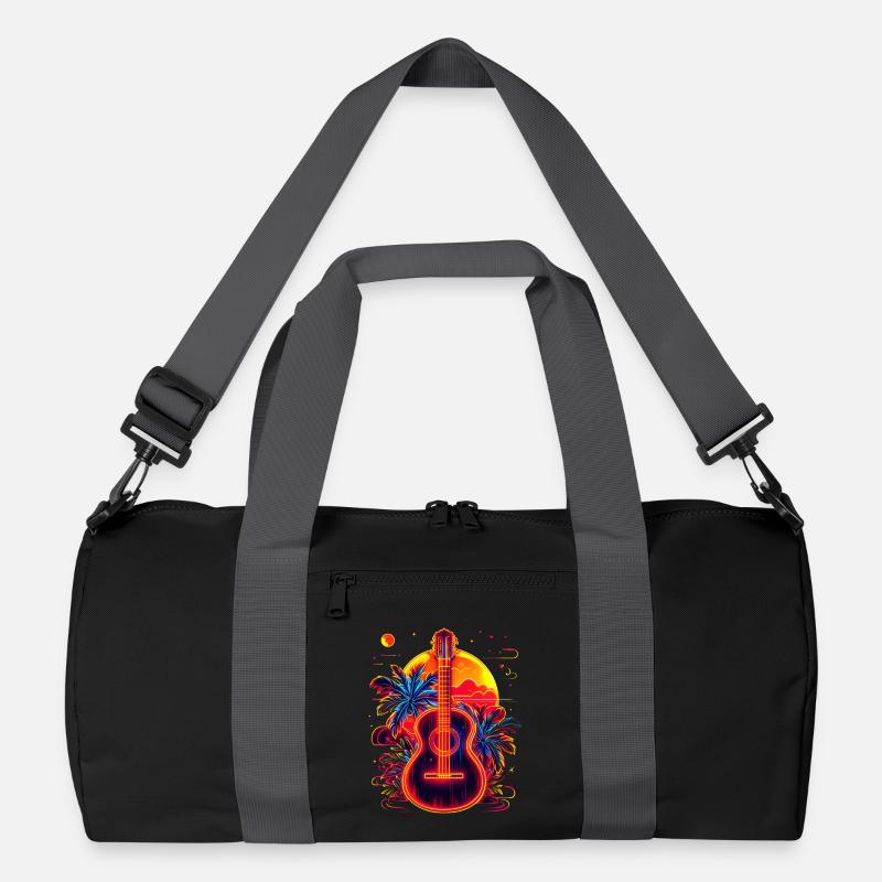 Ukulele 90er Jahre Stil Recycelte Duffel Bag