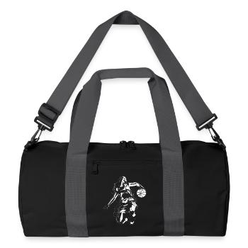 Basketball player - Recycled Duffel Bag - black/graphite grey - Front