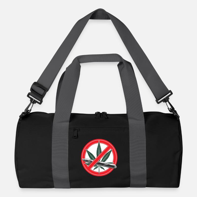Cannabis Marihuana Verbotsschild Recycelte Duffel Bag