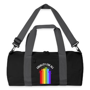 Equality for all - Recycled Duffel Bag - black/graphite grey - Front