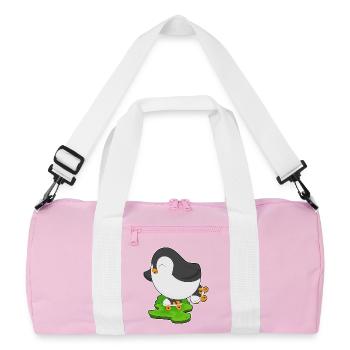 Patins à roulettes Penguin - Sac de sport recyclé - rose/blanc - Devant