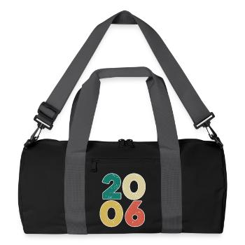 2006 - Année 2006 - Année de construction 2006 - Sac de sport recyclé - noir/gris graphite - Devant